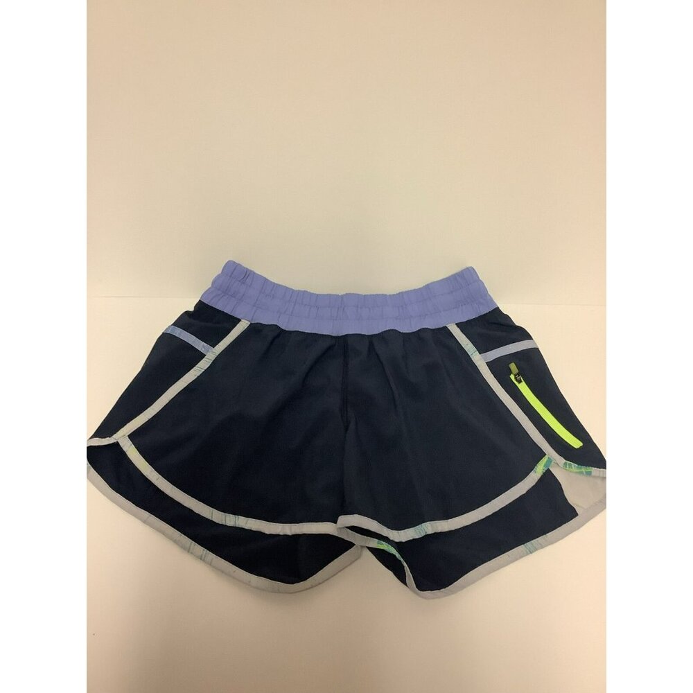 Lululemon Tracker Short III Inkwell Windchill White Lullaby Women’s Size 6